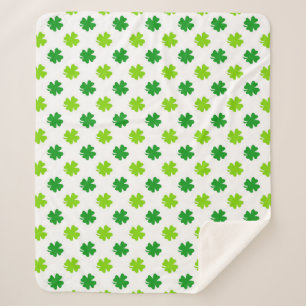 St. Patrick's Day Clover Blätter Pattern-54601 Sherpadecke