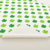 St. Patrick's Day Clover Blätter Pattern-54601 Sherpadecke (3/4)