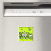 St. Patricks Day Clover Bunny Magnet (In Situ (Geschirrspüler))