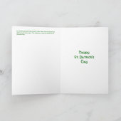 St. Patrick's Day Clover Card Karte (Innenseite)
