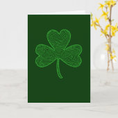 St. Patrick's Day Clover Card Karte (Gelbe Blume)
