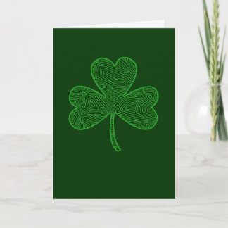 St. Patrick's Day Clover Card Karte