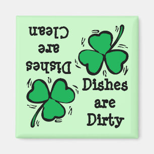 St. Patrick's Day Clover Clean Geschirrspüler Magnet