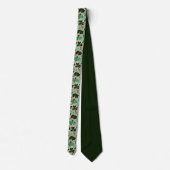 St. Patrick's Day Clover Custom Necktie Krawatte (Rückseite)