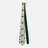 St. Patrick's Day Clover Custom Necktie Krawatte (Vorderseite)