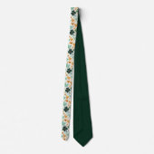St. Patrick's Day Clover Custom Necktie Krawatte (Rückseite)