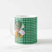 St. Patrick's Day Clover Foto Kaffeetasse (Vorderseite Links)