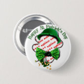 St Patrick's Day Clover Frame mit einstellbarer Kr Button (Vorne & Hinten)