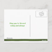 St. Patrick's Day Clover Golden Pot Postcard Postkarte (Rückseite)