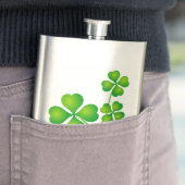 St. Patrick's Day Clover + Ihre Ideen Flachmann (Beispiel)