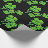 St. Patrick's Day Clover + Ihre Ideen Geschenkpapier (Ecke)