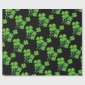 St. Patrick's Day Clover + Ihre Ideen Geschenkpapier (Flach)
