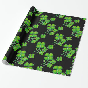 St. Patrick's Day Clover + Ihre Ideen Geschenkpapier