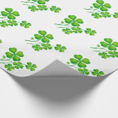 St. Patrick's Day Clover + Ihre Ideen Geschenkpapier (Ecke)