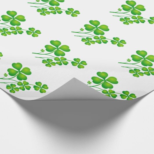 St. Patrick's Day Clover + Ihre Ideen Geschenkpapier (Ecke)