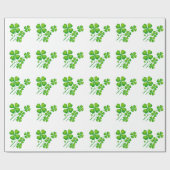 St. Patrick's Day Clover + Ihre Ideen Geschenkpapier (Flach)