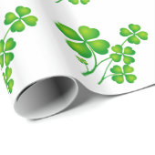 St. Patrick's Day Clover + Ihre Ideen Geschenkpapier (Rolleneckpunkt)