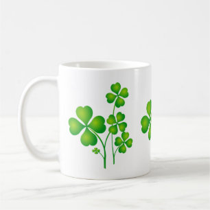 St. Patrick's Day Clover + Ihre Ideen Kaffeetasse