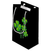 St. Patrick's Day Clover + Ihre Ideen Kleine Geschenktüte (Rückseite Schrägansicht)