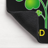 St. Patrick's Day Clover + Ihre Ideen Mousepad (Ecke)