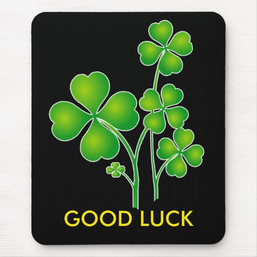 St. Patrick's Day Clover + Ihre Ideen Mousepad (Vorne)