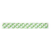 St. Patrick's Day Clover + Ihre Ideen Satinband (Vorderseite)