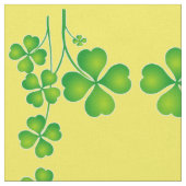 St. Patrick's Day Clover + Ihre Ideen Stoff (Nahaufnahme)