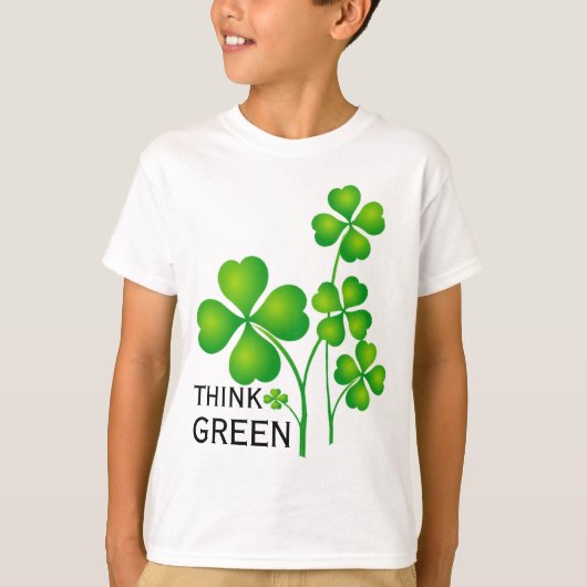 St Patrick's Day Clover + Ihre Ideen T-Shirt (Vorderseite)