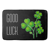 St. Patrick's Day Clover / Kleeblatts + Ihre Ideen Badematte (Vorderseite)