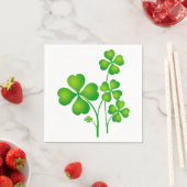 St. Patrick's Day Clover / Kleeblatts + Ihre Ideen Serviette (Beispiel)