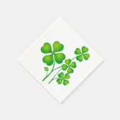 St. Patrick's Day Clover / Kleeblatts + Ihre Ideen Serviette (Ecke)