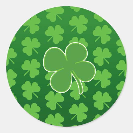 St. Patrick's Day Clover Leaf Sticker (Vorderseite)