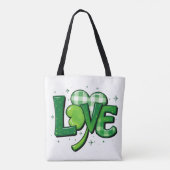 St. Patrick's Day Clover Liebe Charm Tasche (Rückseite)