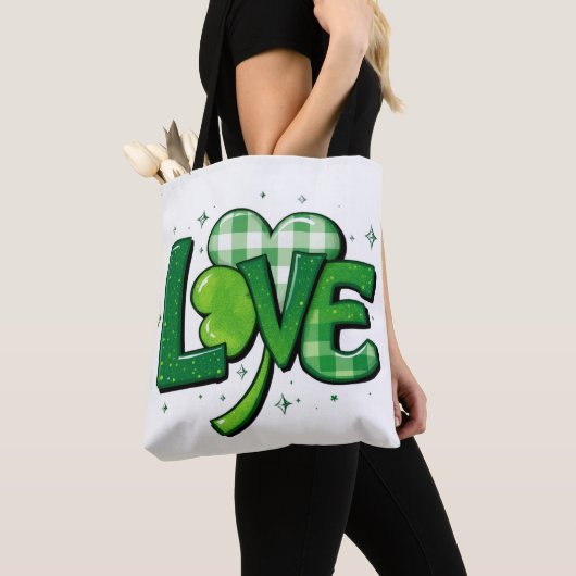 St. Patrick's Day Clover Liebe Charm Tasche (Von Nahem)