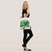 St. Patrick's Day Clover Liebe Charm Tasche (Am Model)
