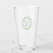 St. Patrick's Day Clover Lucky Horseshoe Beer Glas (Rückseite)