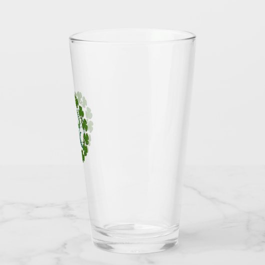 St. Patrick's Day Clover Lucky Horseshoe Beer Glas (Links)