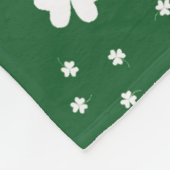 St Patrick's Day Clover Pattern Fleecedecke (Ecke)
