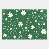 St Patrick's Day Clover Pattern Geschenkpapier Set (Vorderseite 2)