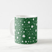 St Patrick's Day Clover Pattern Kaffeetasse (Vorderseite Links)