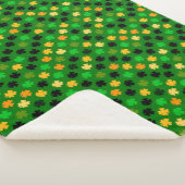St. Patrick's Day Clover Pattern Sherpadecke (3/4)