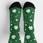 St Patrick's Day Clover Pattern Socken (Oben)