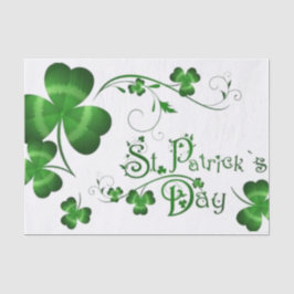 St Patricks Day Clover Seidenpapier