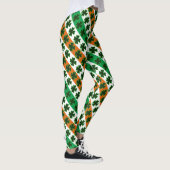 St. Patrick's Day Clover Streifen Leggings (Rechts)