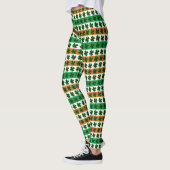 St. Patrick's Day Clover Streifen Leggings (Links)