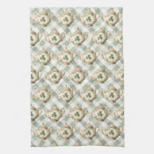  St Patrick's Day Clover Tea Pot Geschirrtuch (Vertikal)