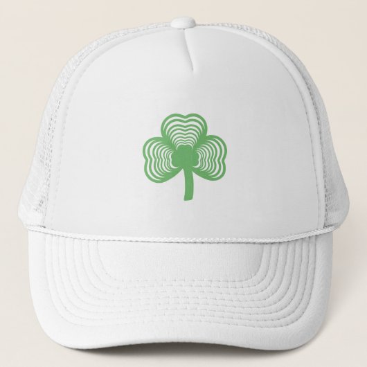 St. Patrick's Day Clover Truckerkappe (Vorderseite)