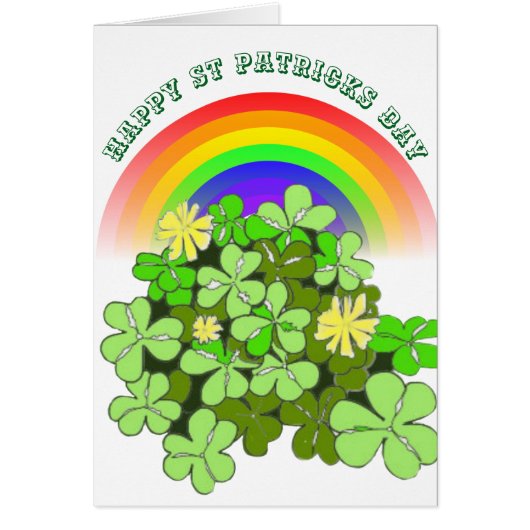 St Patricks Day Clover und Rainbow (Vorne)