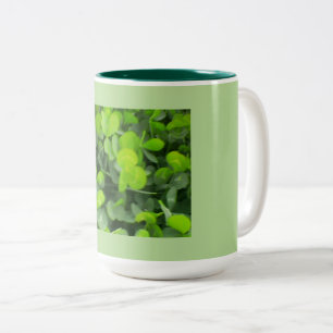 St. Patrick's Day Clover Zweifarbige Tasse