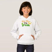 St. Patrick's Day, Clovers, Kiss Me I bin irisch Hoodie (Vorne ganz)
